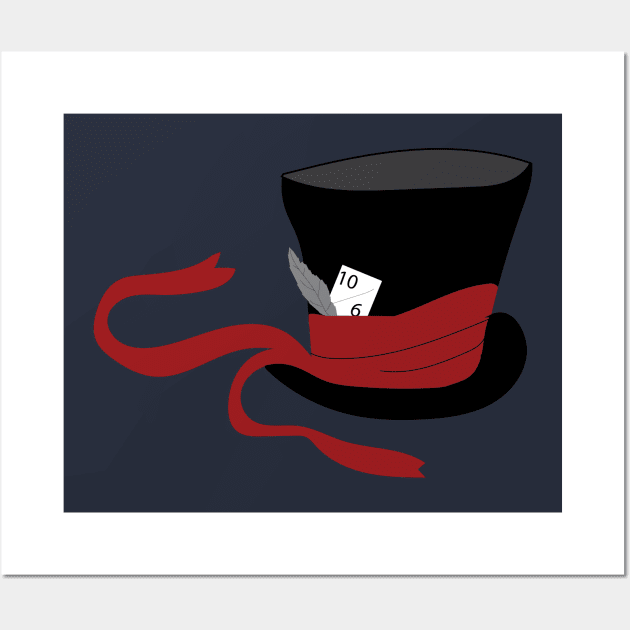 Mad Hatter Hat Recolor Wall Art by MarisaMikayla